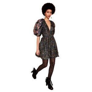 Ulla Johnson NWOT Gwen printed ruched taffeta mini dress